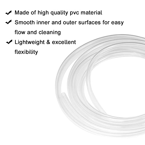 Eoiips PVC Винил Тръба, 5/8 ID x 3/4 OD Лека Пластмасова Прозрачна Hybrid тръба от PVC маркуч, не Съдържа BPA, 40