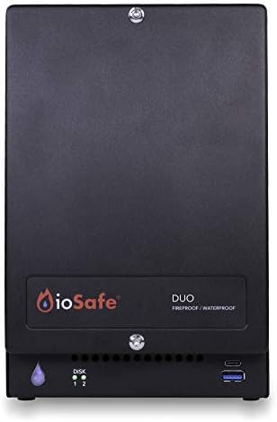 ioSafe Duo RAID 1 USB 3.2 Огнеупорна /Водоустойчив Настолен твърд диск (16 TB (2x8 Tb))