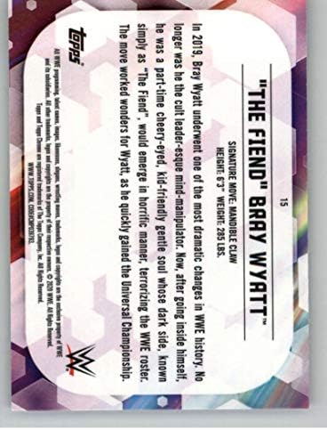 2020 Topps Chrome WWE 15 Търговска картичка Рестлинга Fiend Bray Wyatt SmackDown