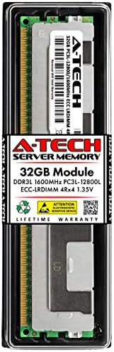 A-Tech 32 GB оперативна памет, за да Supermicro SYS-6037B-DE2R16L - DDR3L 1600 Mhz PC3-12800 ECC С намалена натоварване