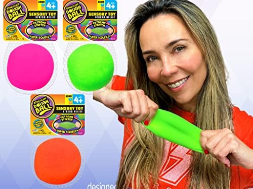 Еластични топки за облекчаване на стреса (24 опаковки) от Забавни a Ton | Топки за облекчаване на стреса от меко тесто Участък и участък. Терапия за ръце или Допир играч?