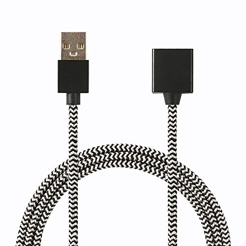 Кабел за интелигентно зарядно устройство DR Magnetic USB, Найлонов кабел за бързо зареждане в двойна оплетке - 2,6 метра (микс)