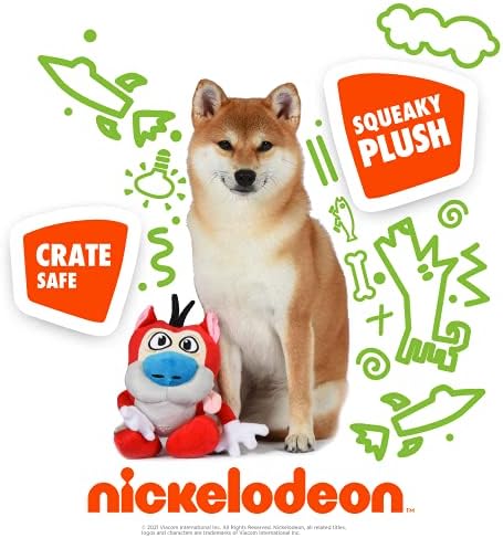 Nickelodeon, за домашни любимци Ren & Stimpy 9-Инчов Плюшен играчка за кучета Stimpy | и Меки Плюшени Играчки за