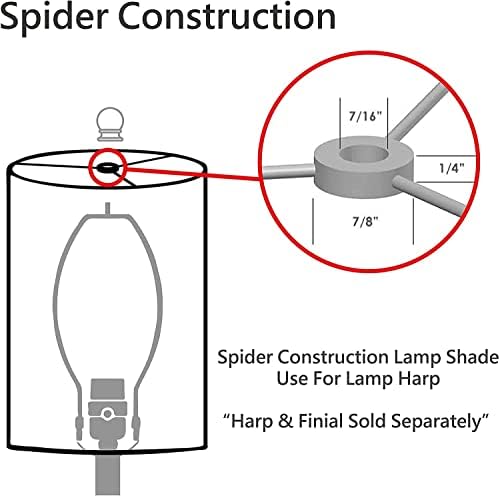 Aspen Creative 32772A, Преходен лампа в твърди корици във формата на паяк, бежово, ширина 18 см (7 x 18x 12 1/2)
