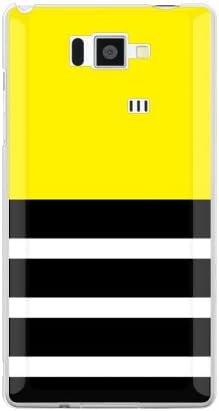 Втора кожа с еднакво кант Жълт цвят (Прозрачни) Дизайн от ROTM/за телефони от серия AQUOS ISW16SH/au ASHA16-PCCL-202-Y384