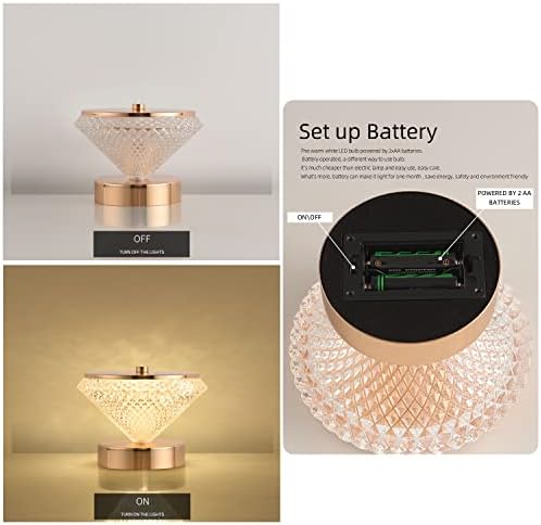 Лека нощ PSBYSYW, Настолна лампа съвременния прост дизайн (цилиндрична стъклена лампа и метална черна основа), малка