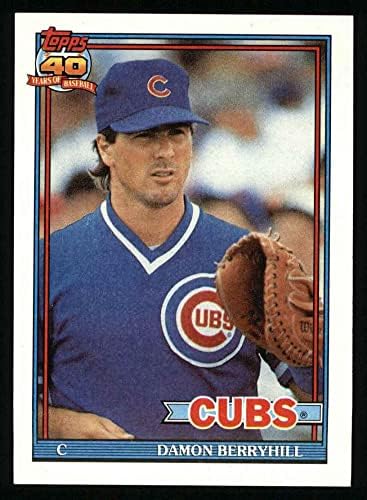 1991 Topps 188 Деймън Беррихилл Чикаго Къбс (Бейзболна картичка) Ню Йорк /MT Cubs
