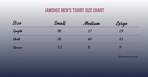 Однотонная тениска JAWSHEE Crewneck, Однотонная тениска от памук, мека и дишаща, обикновен памучен тениска