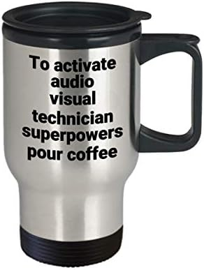 Чаша За Пътуване Аудио-Визуална Техника - Забавен Саркастичен Сверхдержавный Термоизолированный Кафе, Чаша От Неръждаема