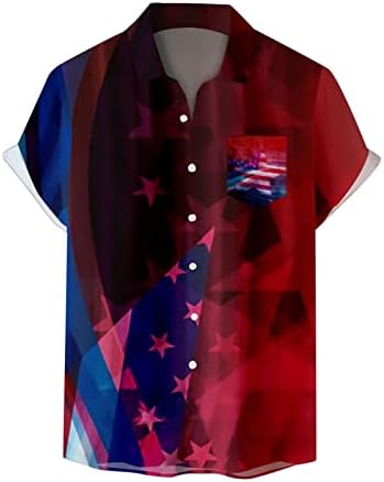 Голяма Риза с Копчета, Мъжки Флаг на Деня на Независимостта, 3D Дигитален Печат, Персонални Модерен Ревера, Мъжки