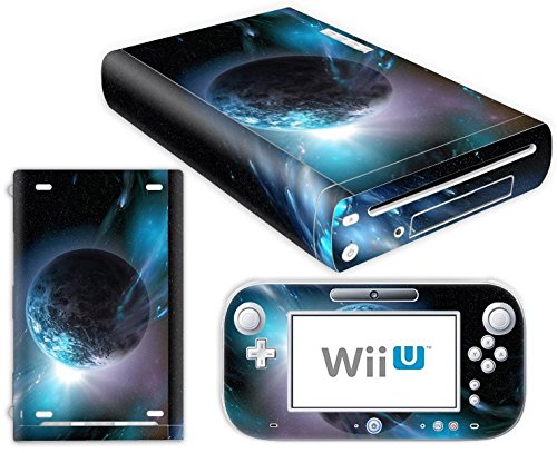 Скинове CSBC, набор от лицеви панели от фолио за дизайн на Nintendo Wii U - Planet Design