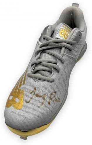 Джеръми Пяна Подписа Детска модел футболни Обувки на MLB с Автограф Authentic COA - футболни Обувки, MLB С Автограф