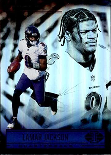2021 Панини Illusions #38 Търговска картичка Lamar Jackson Балтимор Рейвънс футбол NFL